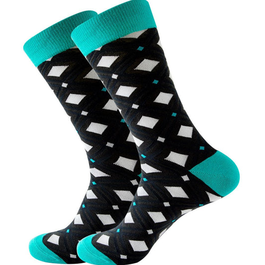 Diamond Cut Formal Unisex Crew Socks from lazzy socks