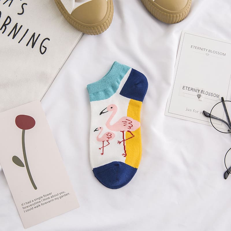 Flamingo Unisex Ankle Socks (pack of 5 ) from lazzy socks.