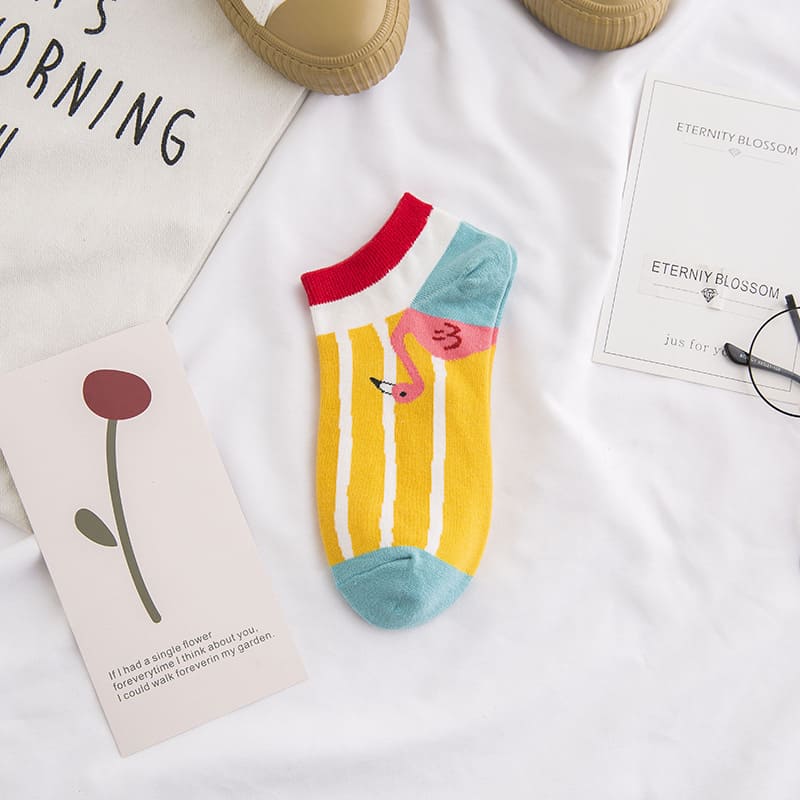 Flamingo Unisex Ankle Socks (pack of 5 ) from lazzy socks.