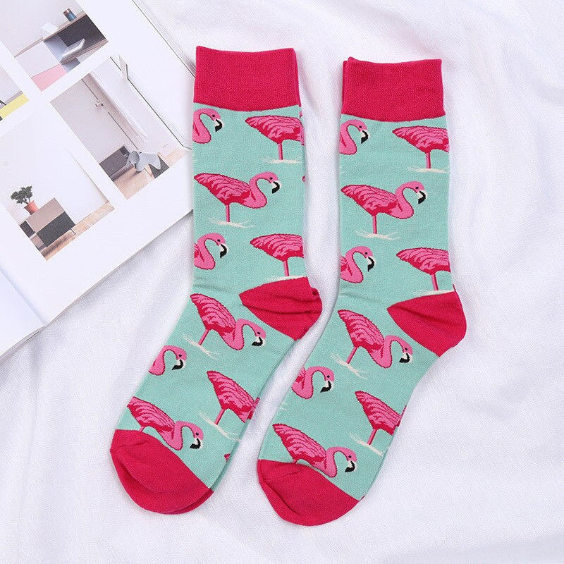 Flamingo Unisex Crew Socks From Lazzy socks India