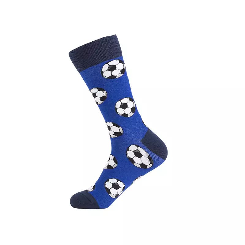 Football Blue Unisex Crew Socks from lazzy socks