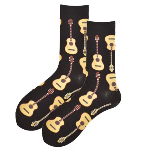 Guitar Unisex Crew Socks From Lazzy socks India