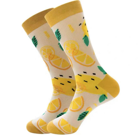 Lemon Unisex Crew Socks from lazzy socks