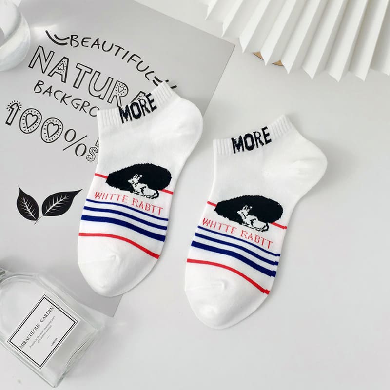 More Cartoon Unisex Ankle Socks (pack of 5 ) from lazzy socks. 