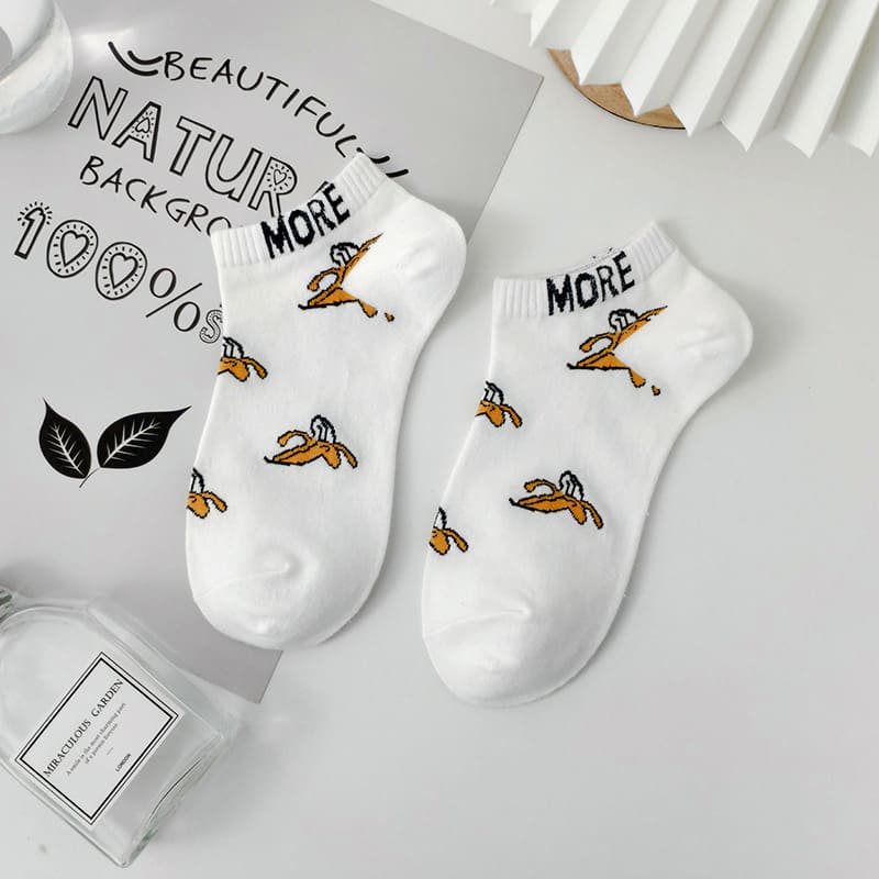 More Cartoon Unisex Ankle Socks (pack of 5 ) from lazzy socks. 