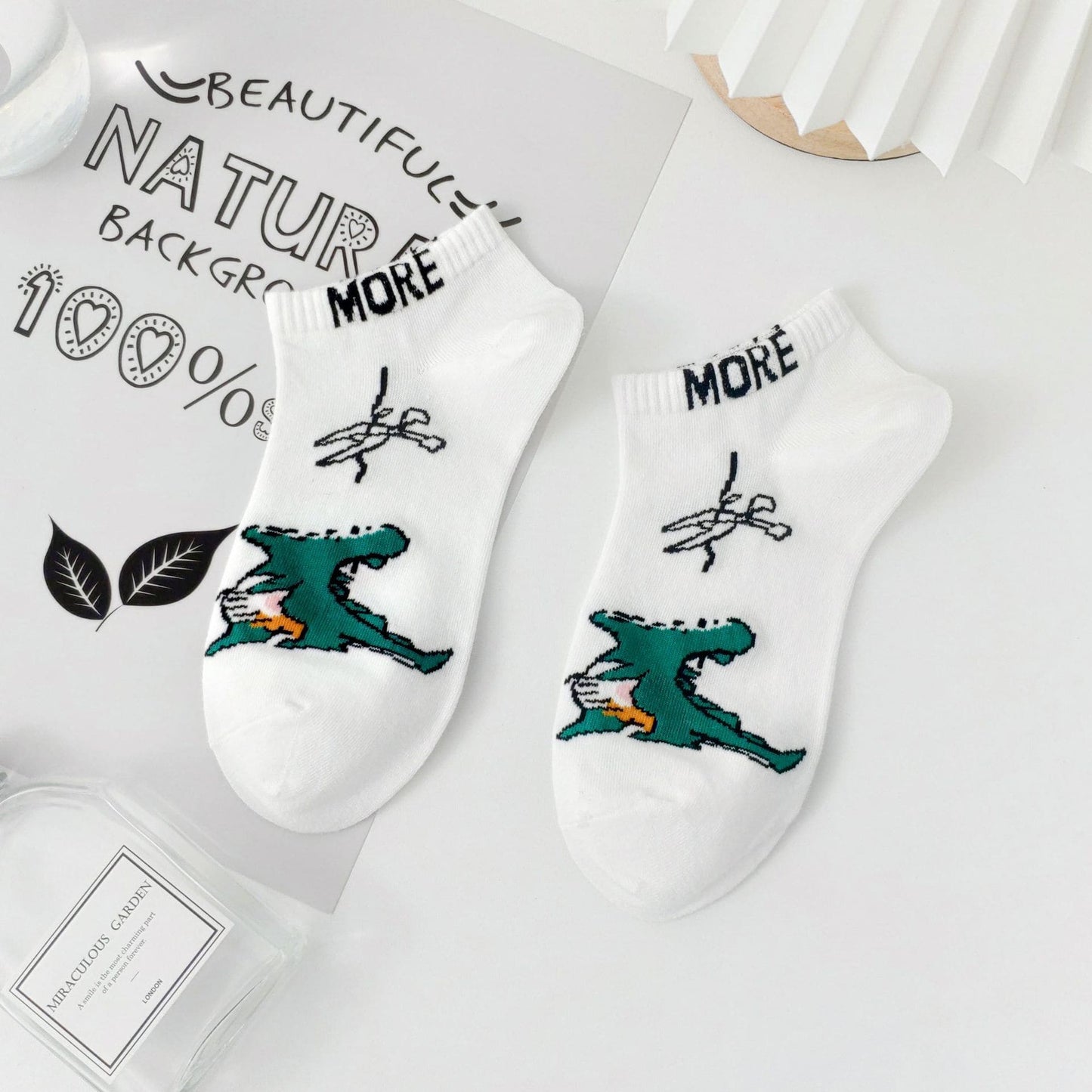 More Cartoon Unisex Ankle Socks (pack of 5 ) from lazzy socks. 