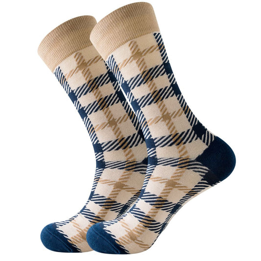 Nova Checks Formal Unisex Crew Socks from lazzy socks