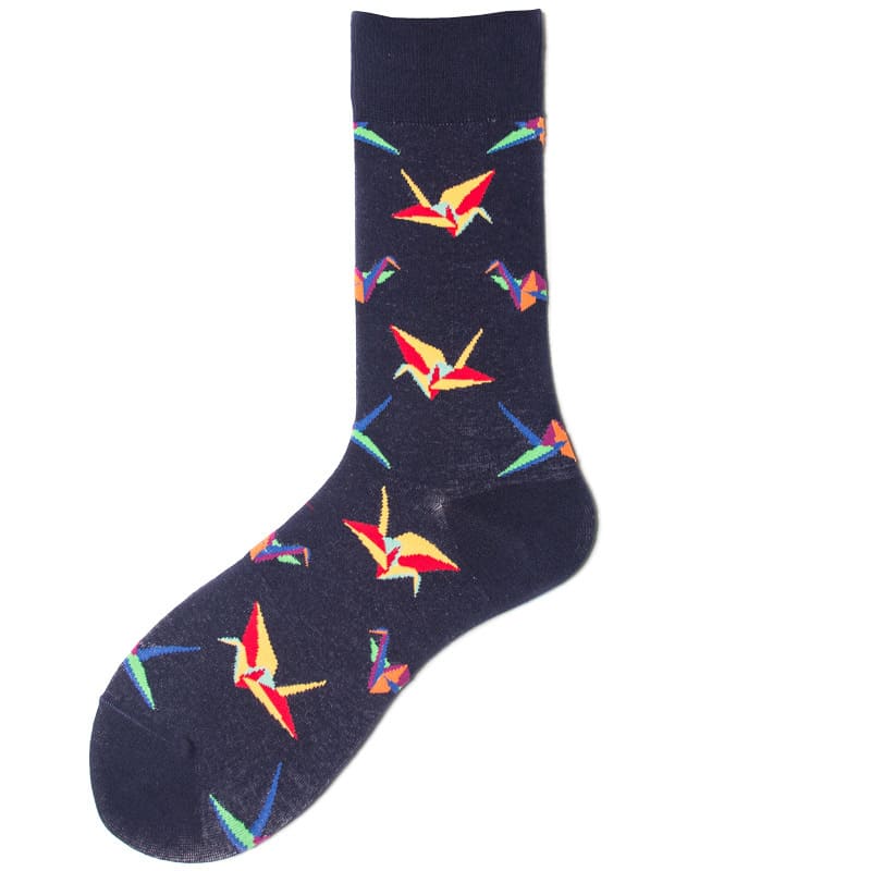 Origami Unisex Crew Socks from lazzy socks. 