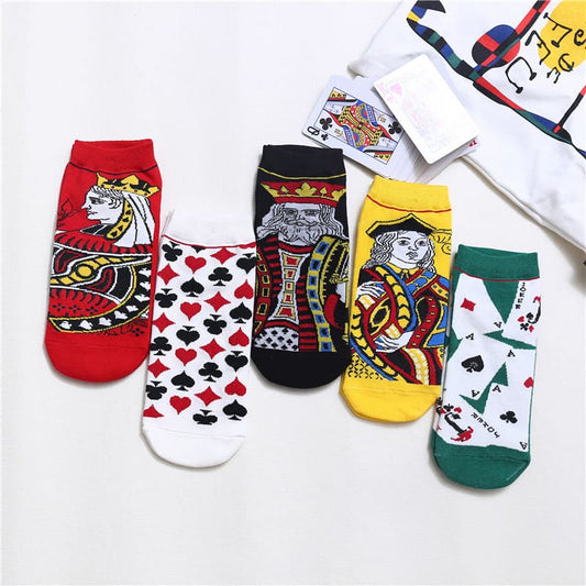 Poker Unisex Ankle Socks (pack of 5 ) from lazzy socks. 