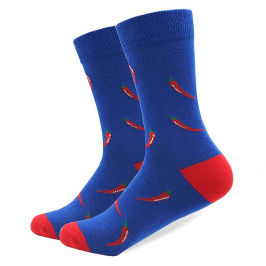 Red Chilli Unisex Crew Socks From Lazzy socks India