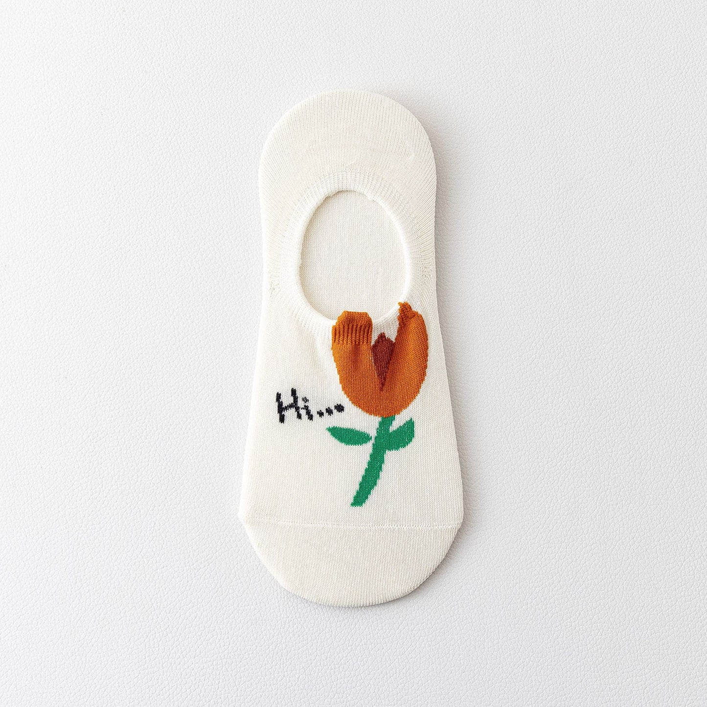 Single Flower Unisex No Show Socks (Pack of 6) from lazzy socks