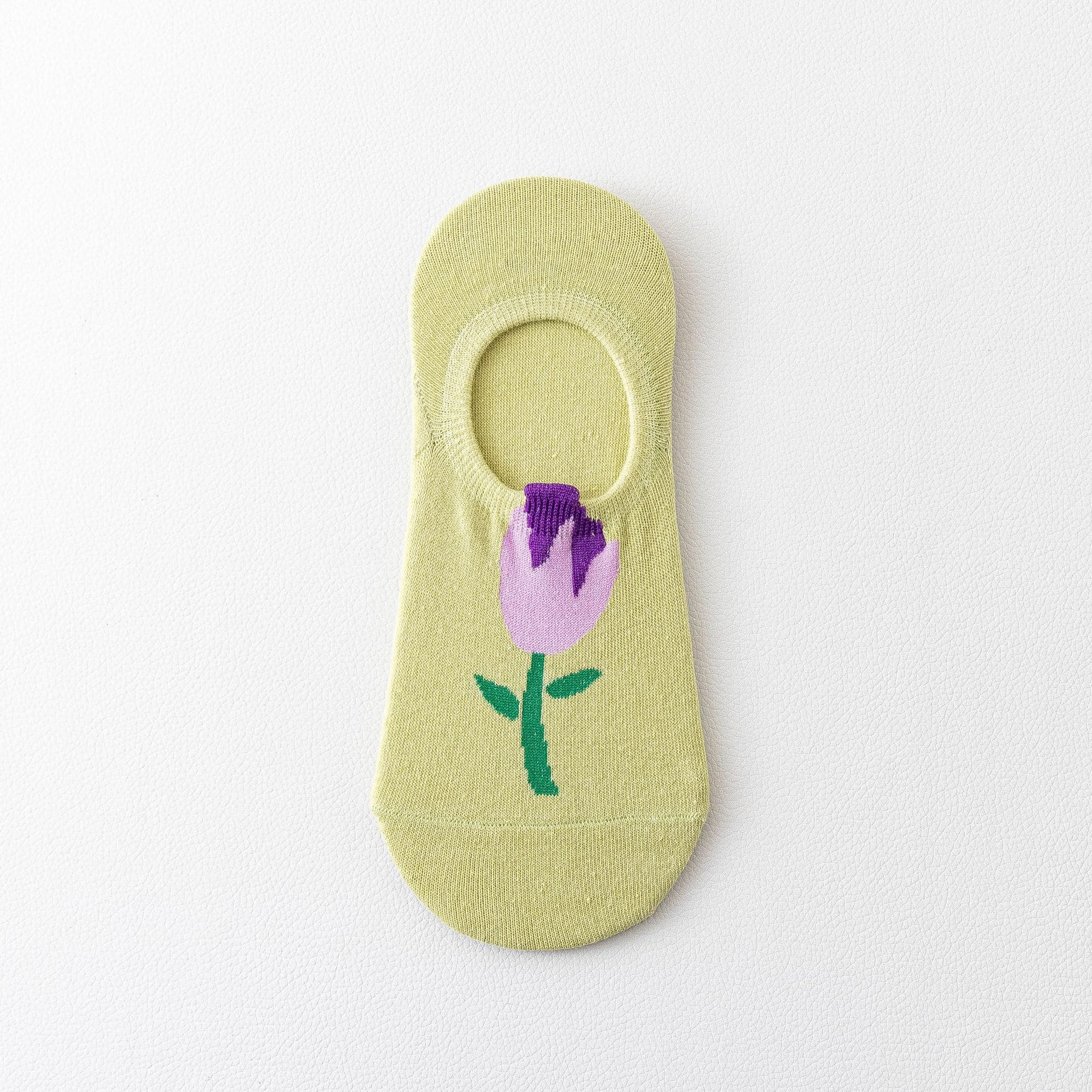 Single Flower Unisex No Show Socks (Pack of 6) from lazzy socks