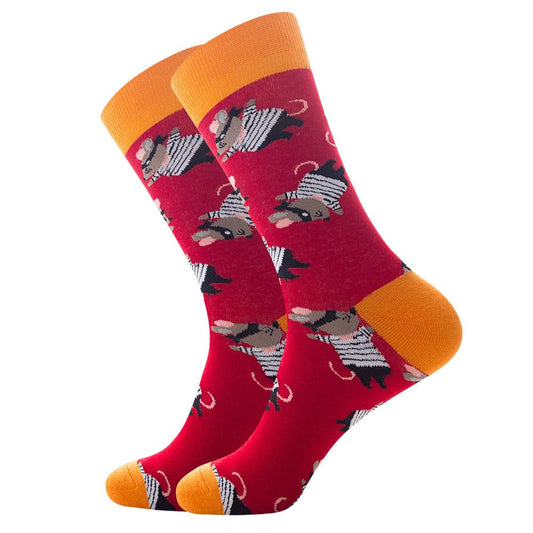 Thief Mouse Unisex Crew Socks from lazzy socks