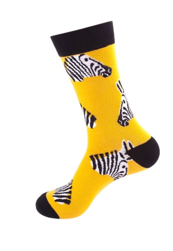 Zebra Unisex Crew Socks From Lazzy socks India