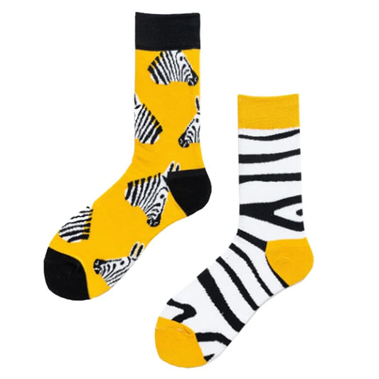 Zebra Unisex Crew Socks From Lazzy socks India